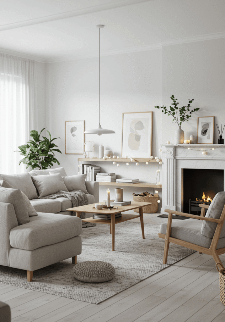 Nordic Minimalist Cosy Living Room