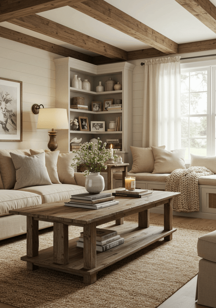 Farmhouse-Style Living Room