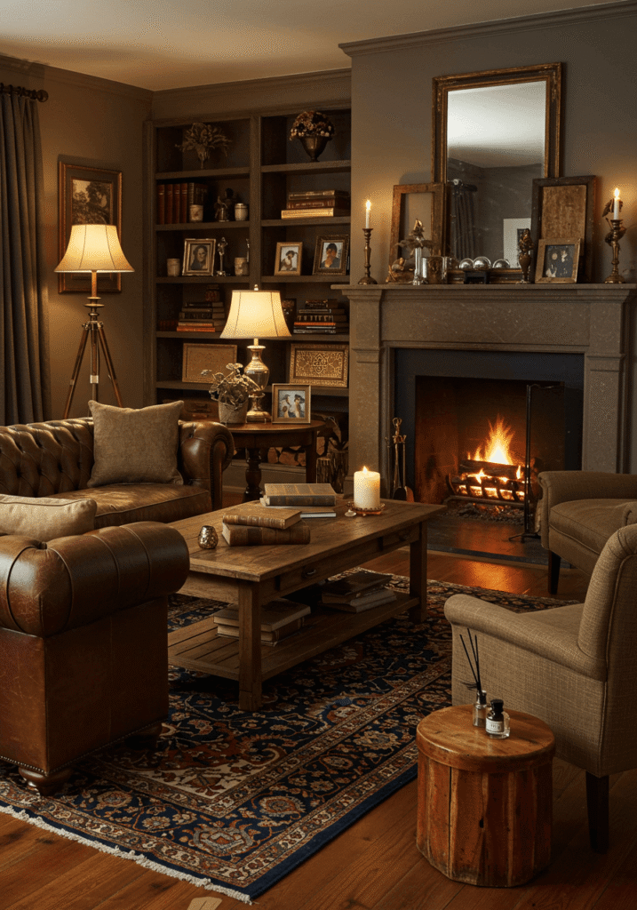 Vintage-Style Living Room with Retro Charm