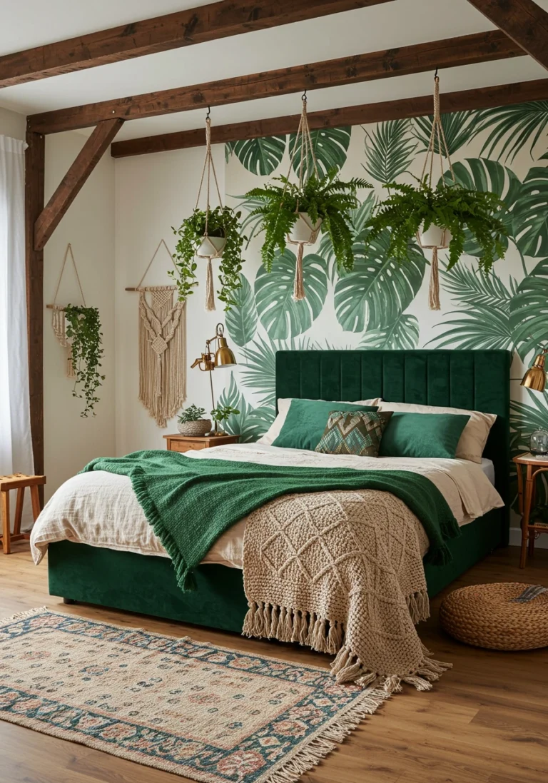 25 Stunning Botanical Bedroom Designs for a Serene Oasis