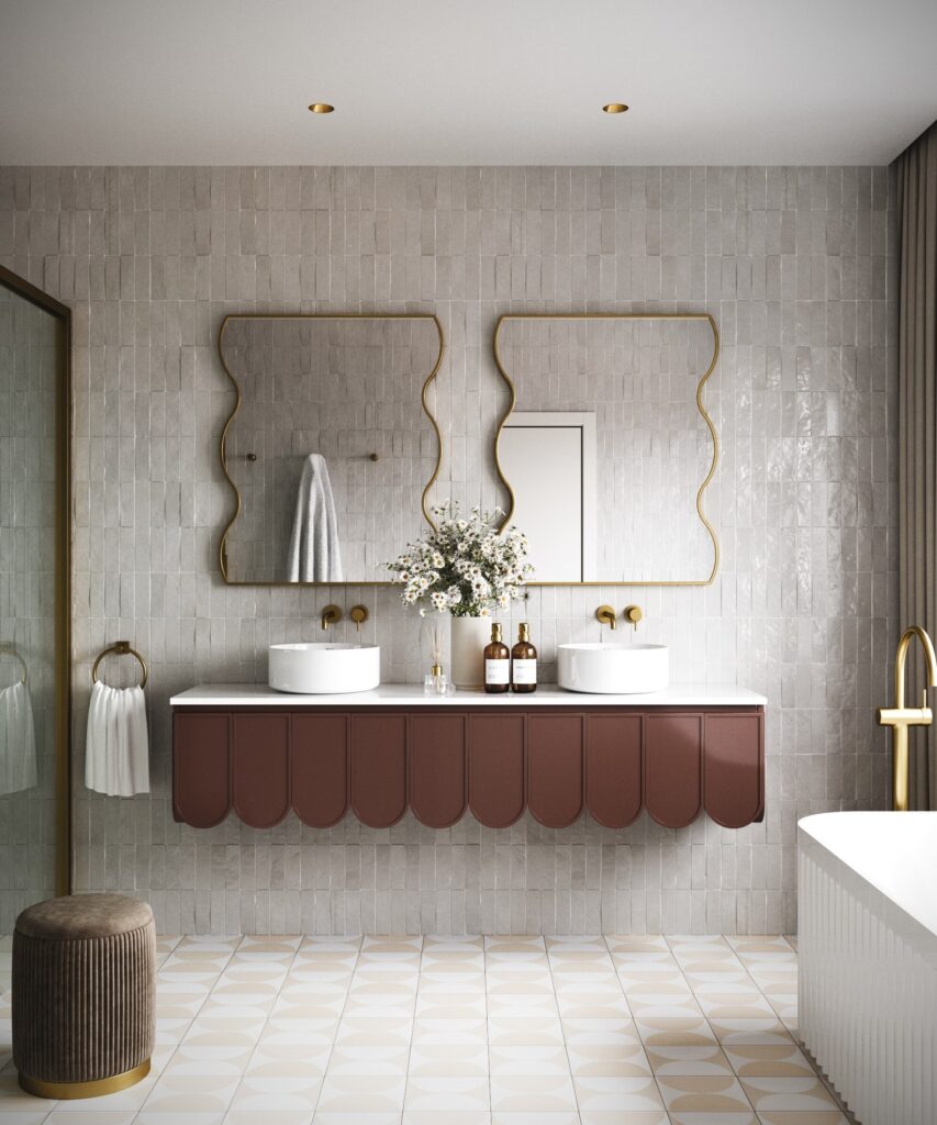 Art Deco Elegance A Statement Vanity Bathroom

