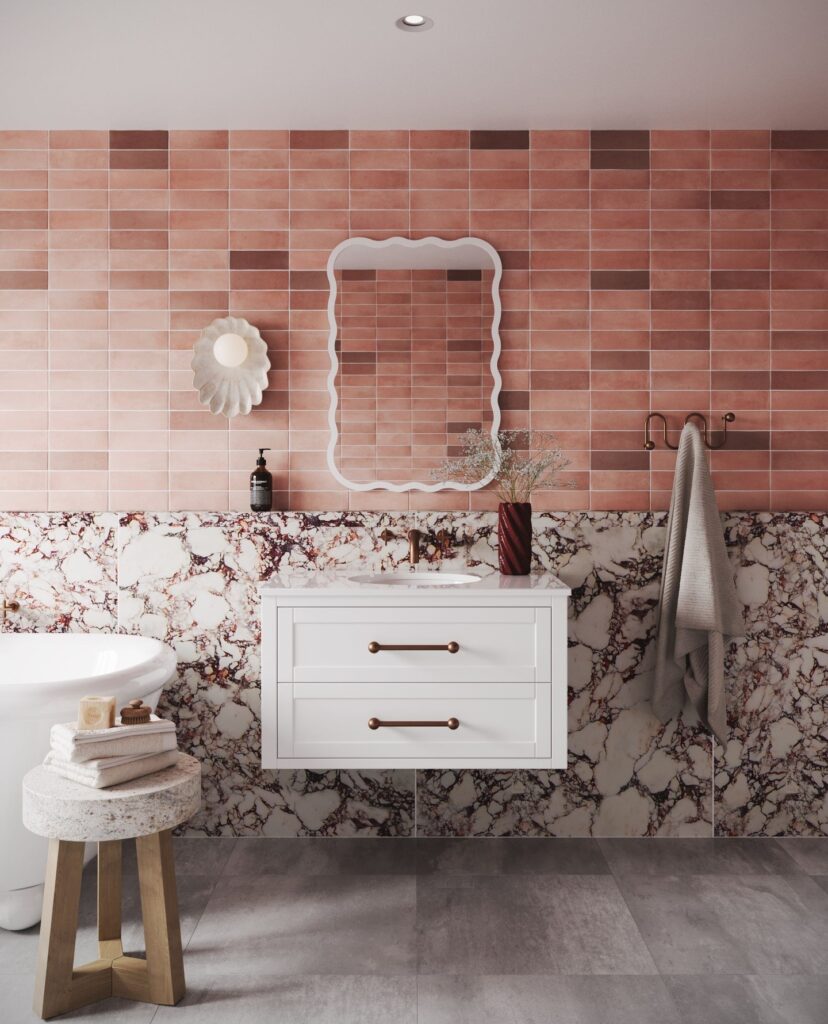Blush Elegance with a Marble Touch

