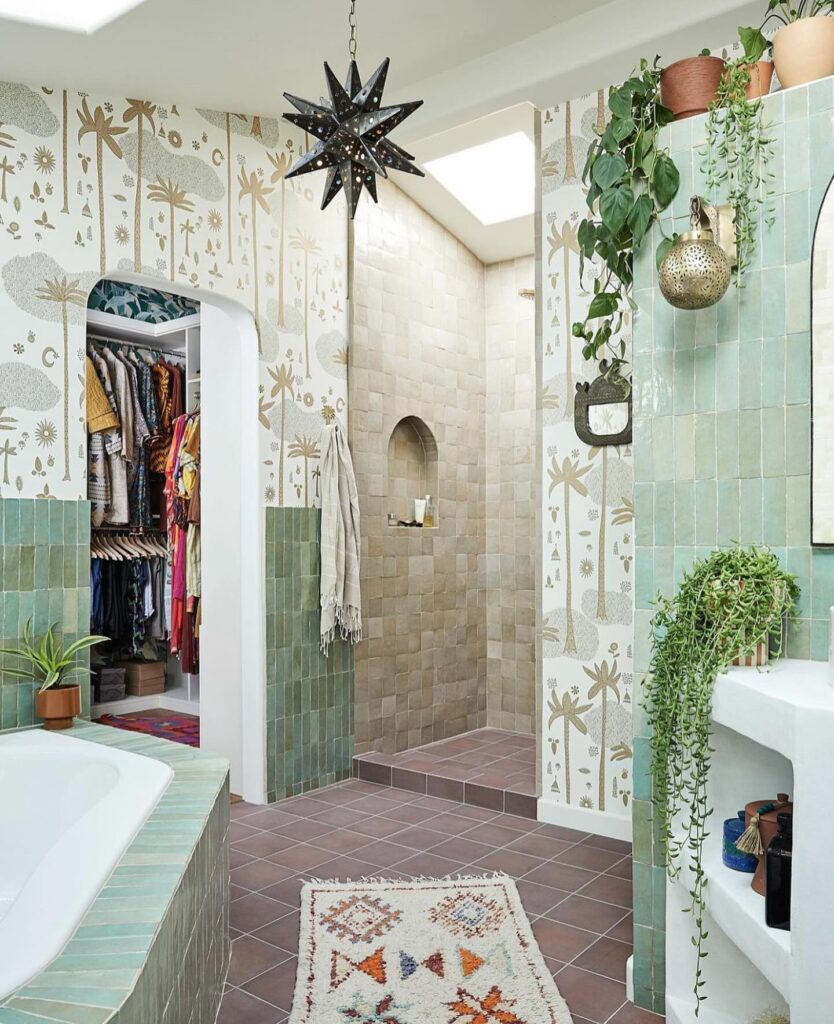 Bohemian Desert Oasis Bathroom