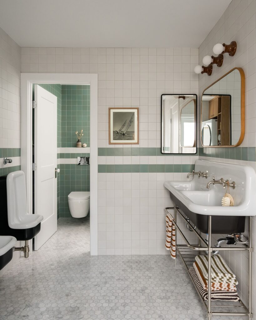 Charming Retro-Modern Bathroom Inspiration


