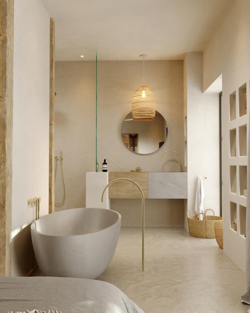 Earthy Elegance with a Mediterranean Touch
