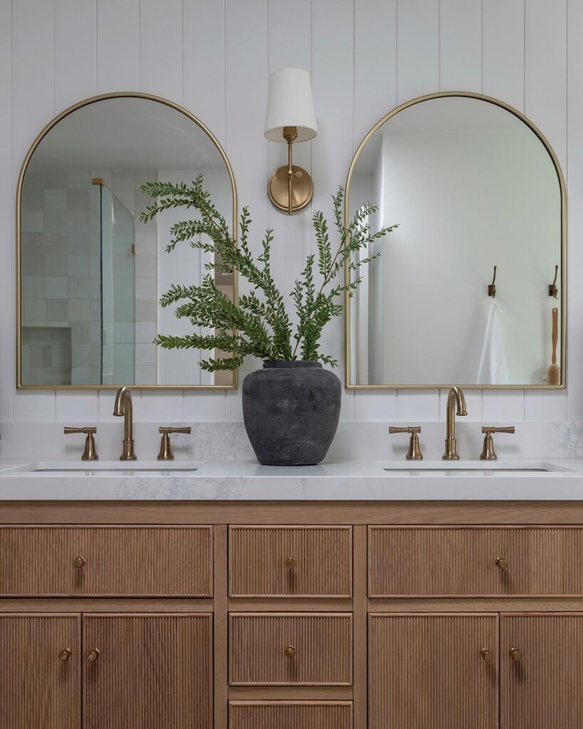 Elegant Natural Wood Bathroom Vanity