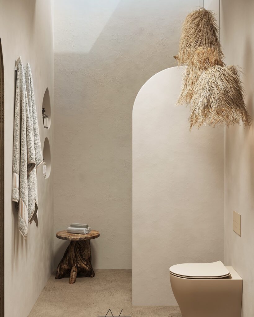 Minimalist Bohemian Bathroom Retreat

