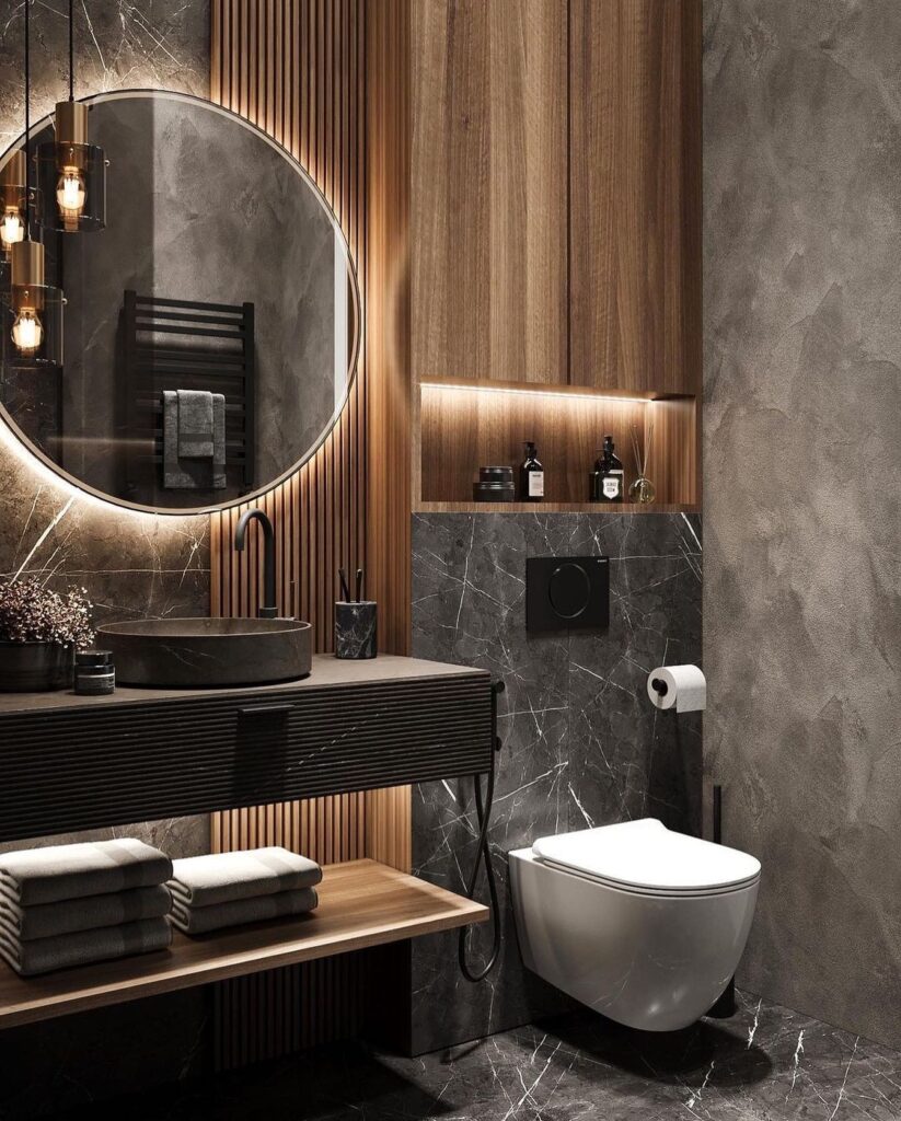 Modern Industrial Bathroom Elegance
