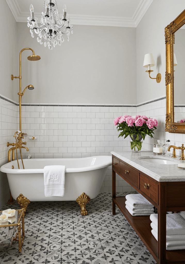 Terracotta & Beige Cozy Bathroom
