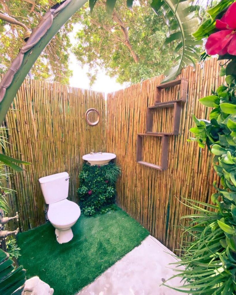Rustic Outdoor Oasis A Bamboo-Enclosed Retreat