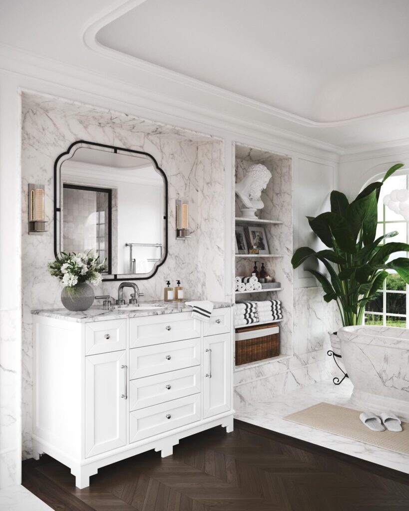 Timeless Elegance Classic White Bathroom Vanity

