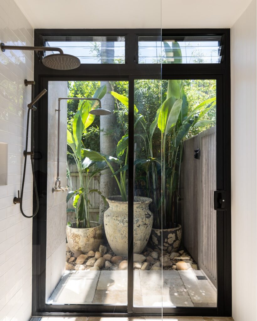 Tropical Oasis A Shower with a View


