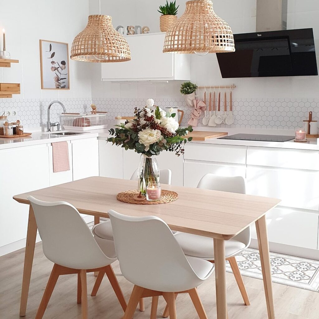 Bright and Cozy Dining Nook in a Modern Kitchen

