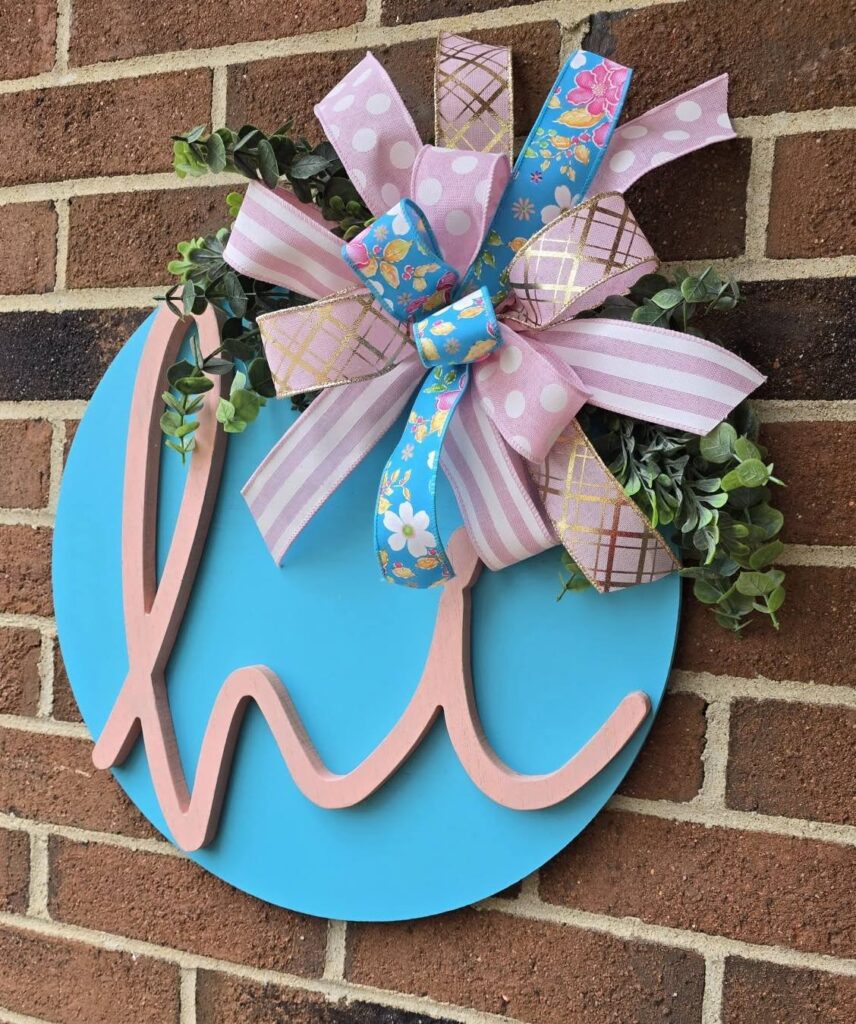 Cheerful Hi Door Decor

