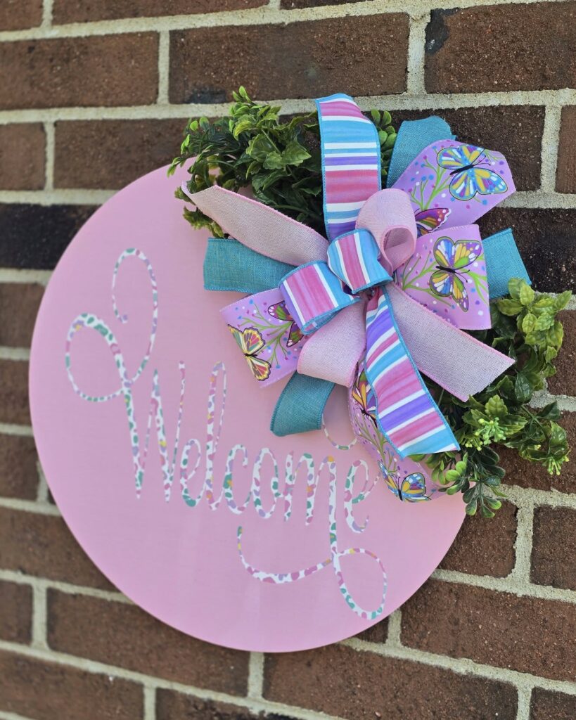 Delightful Butterfly Welcome Wreath

