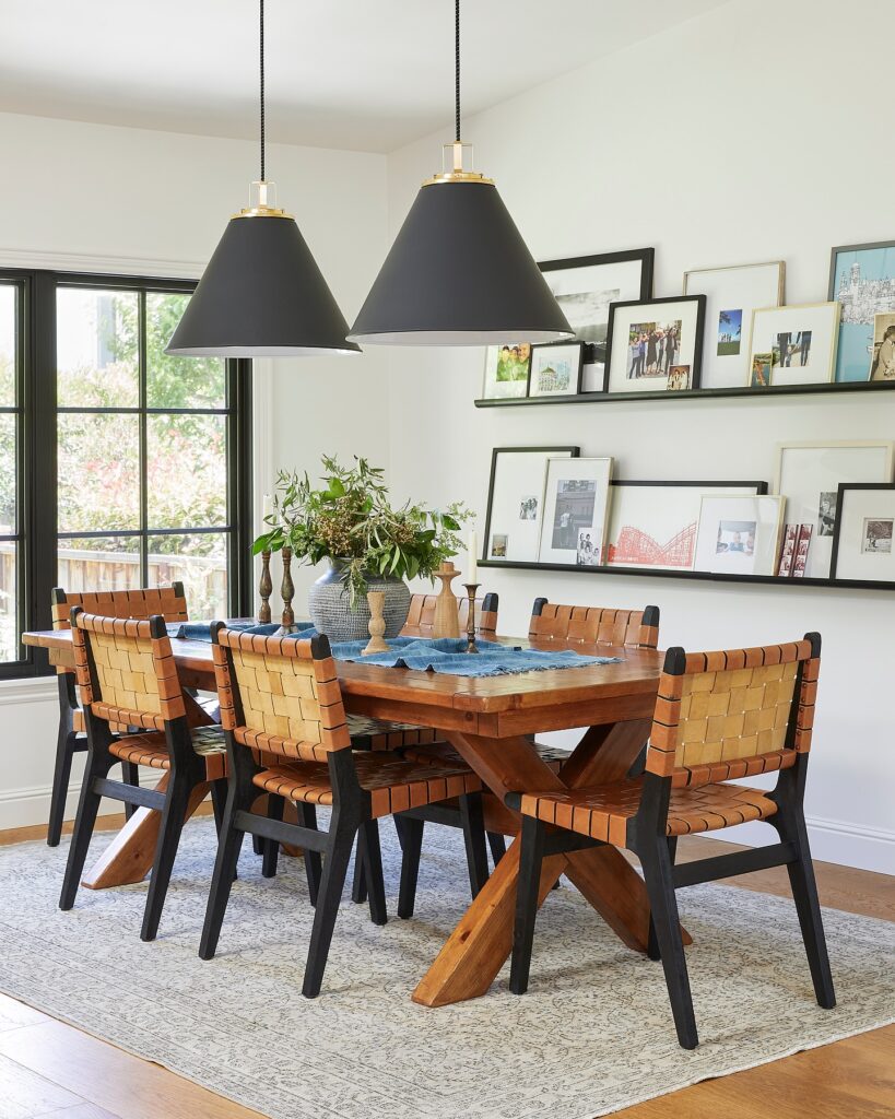Eclectic Dining with Gallery Wall
