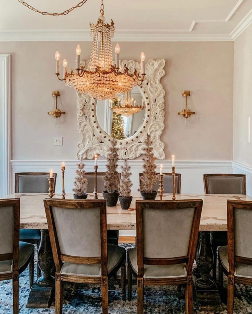 Elegant Dining Room with Festive Touches

