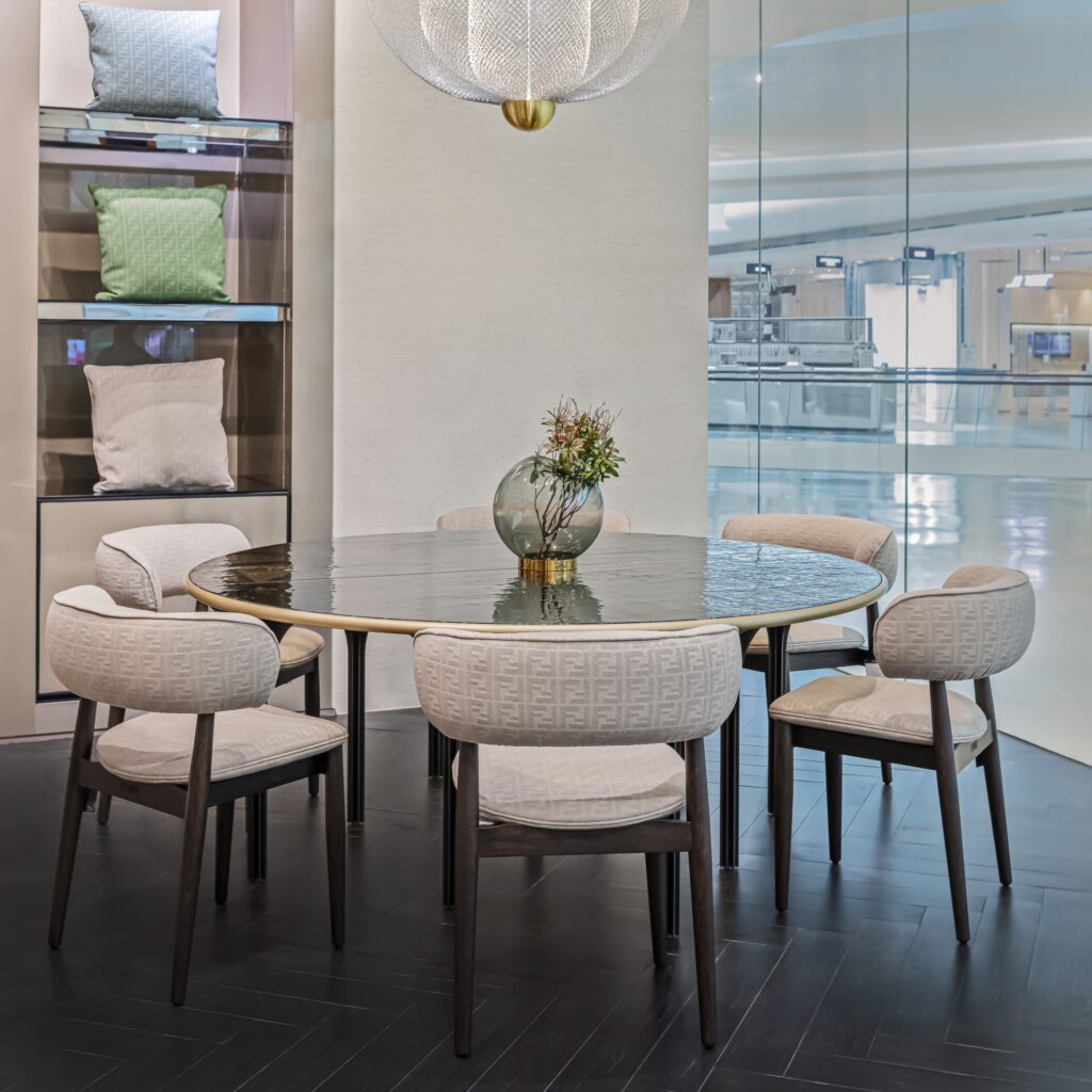 Elegant Modern Dining Set with Designer Chairs

