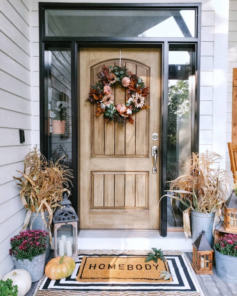 Inviting Autumnal Entryway

