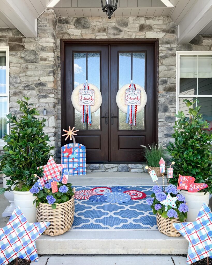 Patriotic Celebration at the Door

