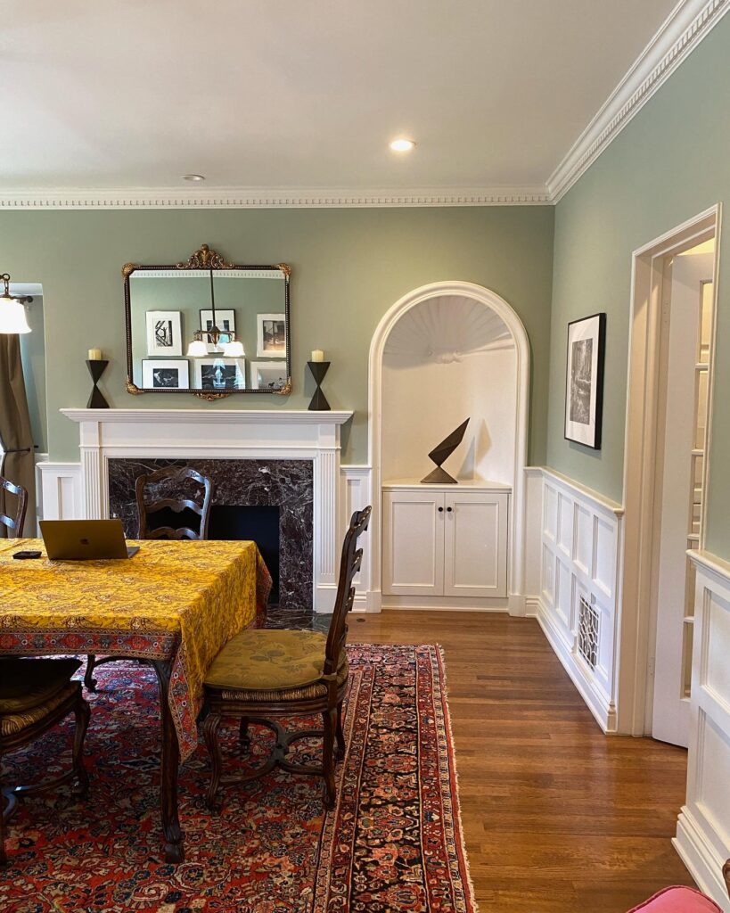 Traditional Dining Room with Eclectic Accents

