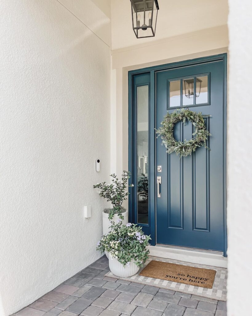 Welcoming Blue Door