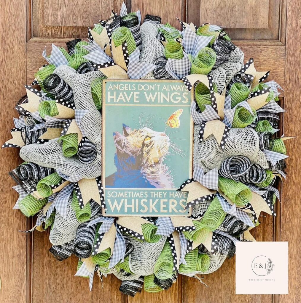 Whimsical Cat Lover's Wreath

