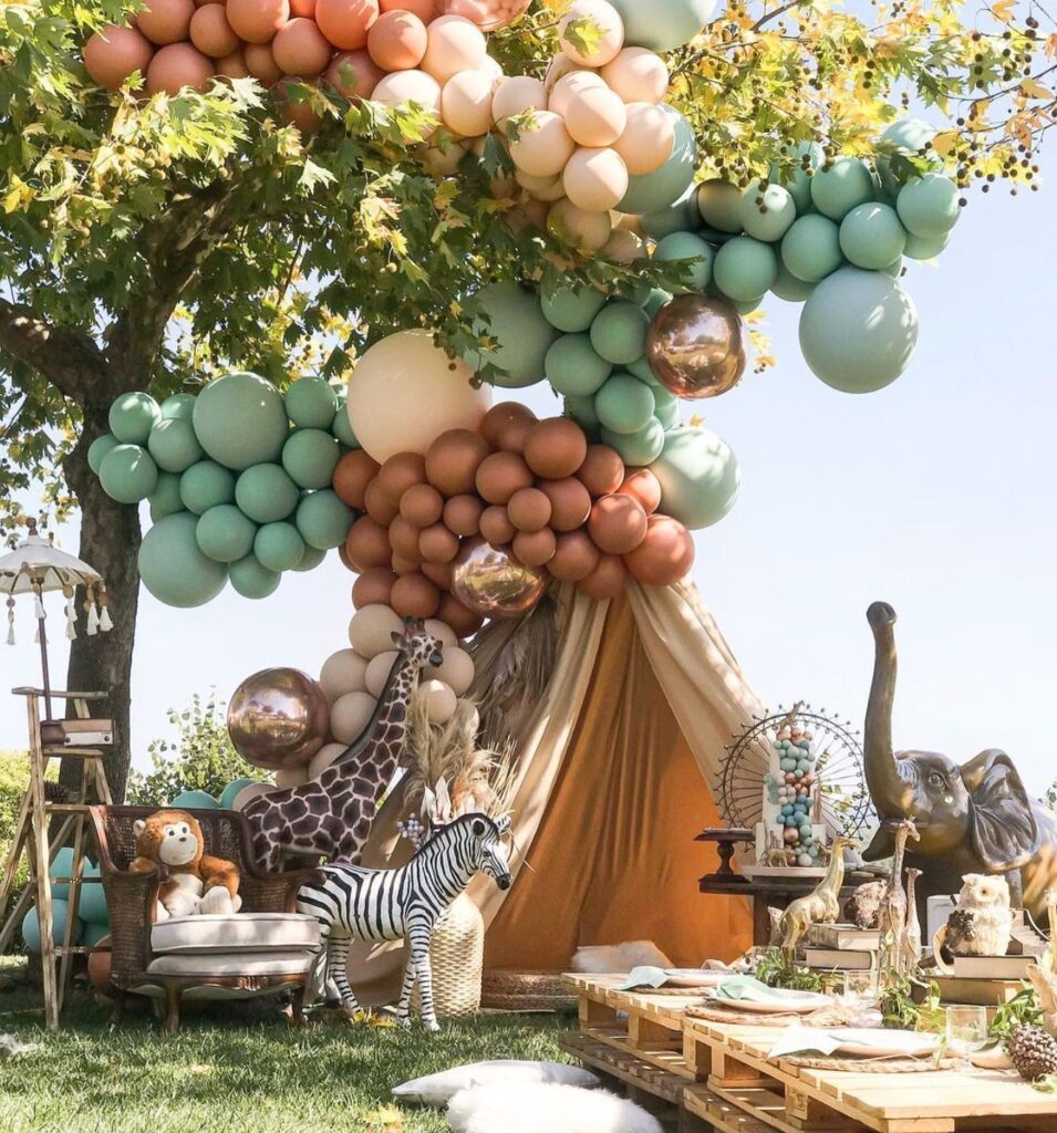 A Canopy of Celebration Outdoor Safari Baby Shower
