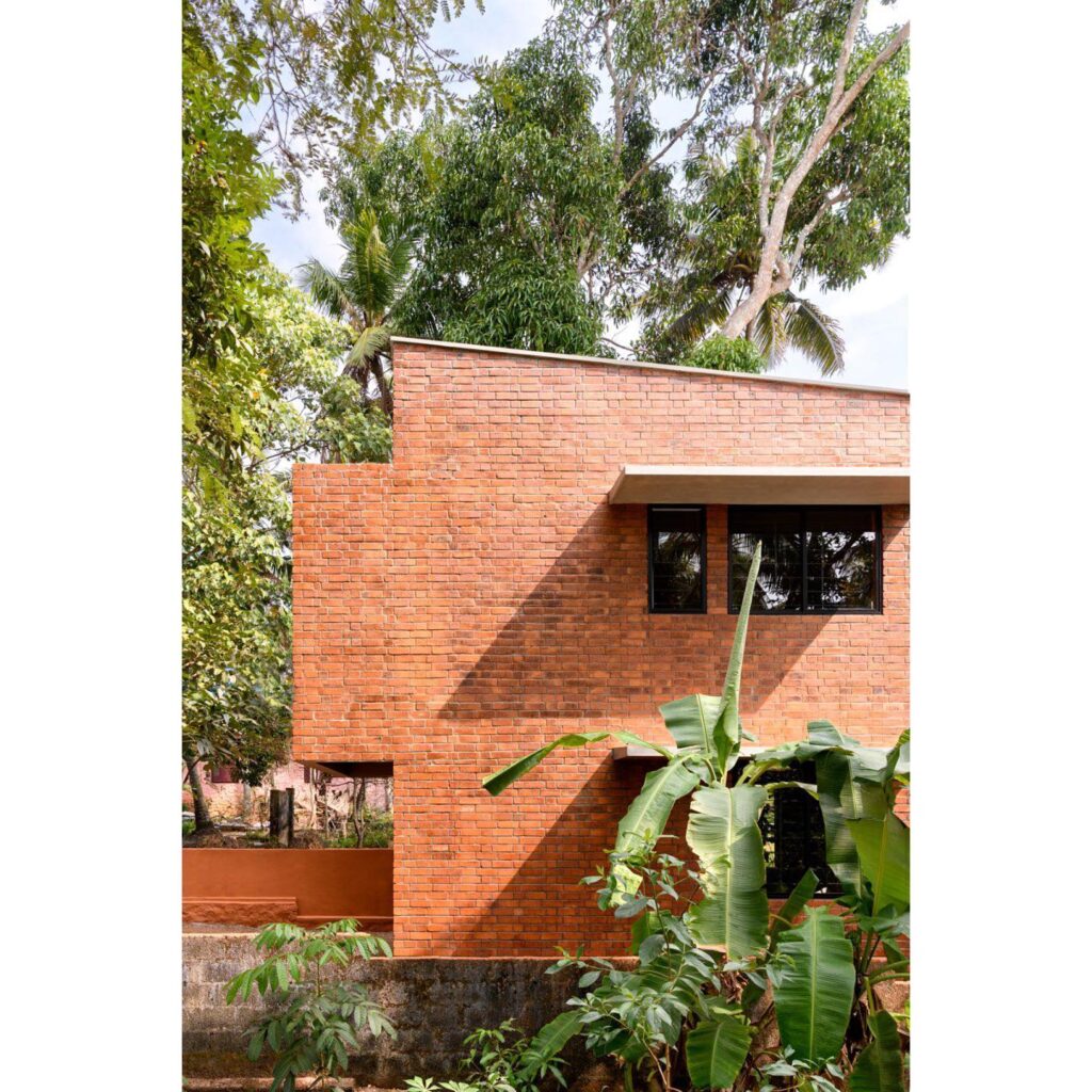 A Modern Brick Statement Clean Lines and Warm Tones
