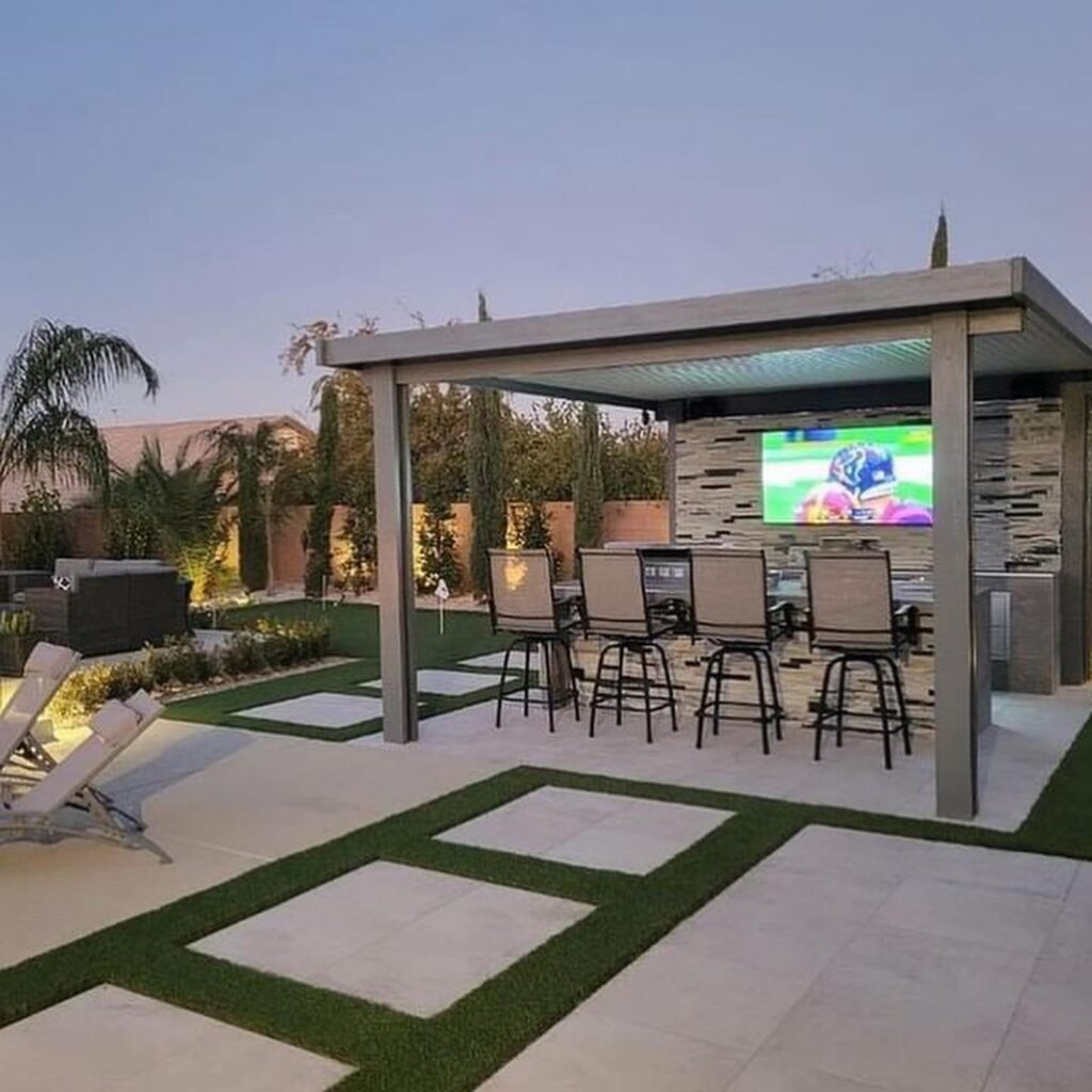 Backyard Barbecue and Outdoor Entertainment
