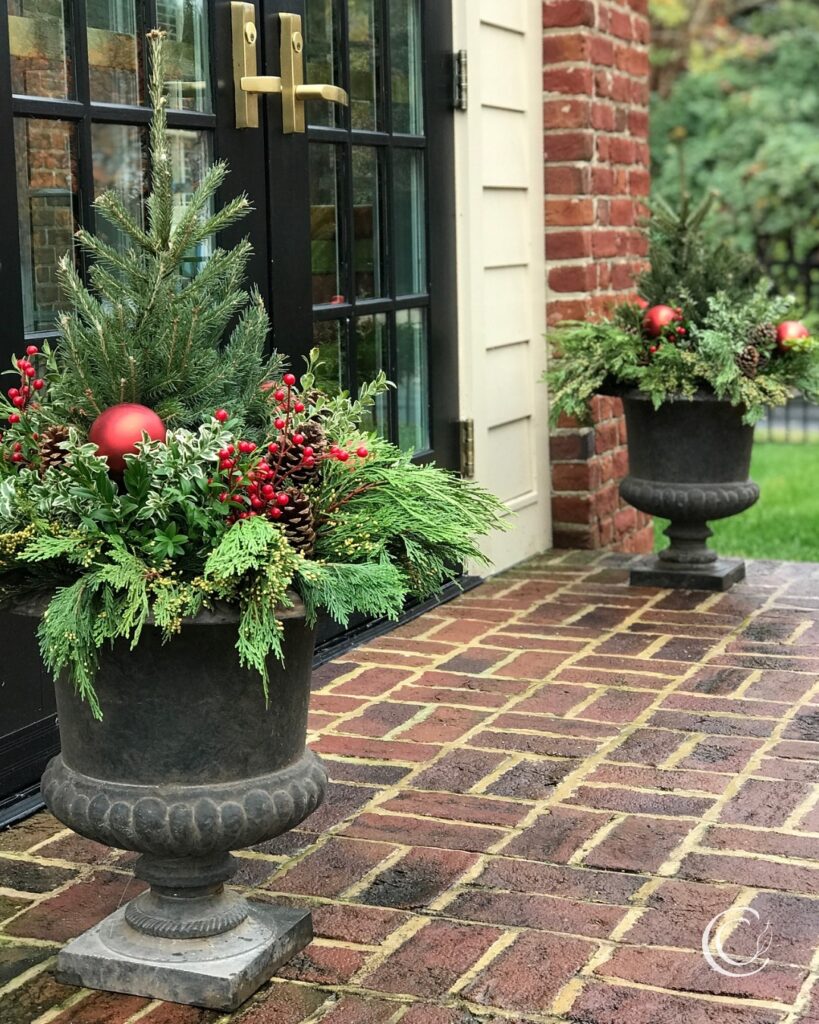 Classic Christmas Urn Display

