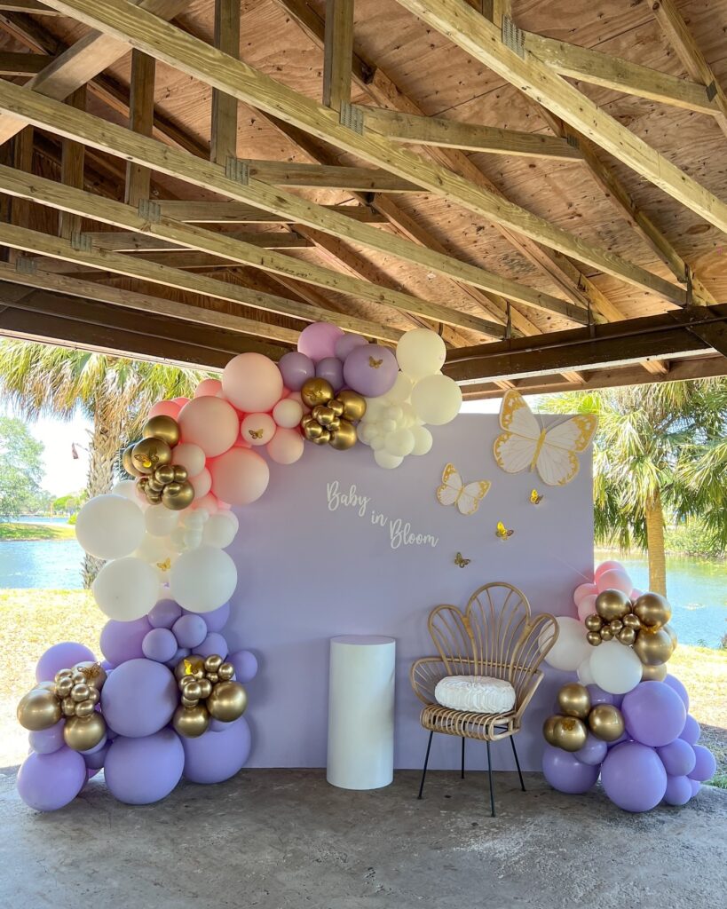 Ethereal Garden A Butterfly Baby in Bloom Shower
