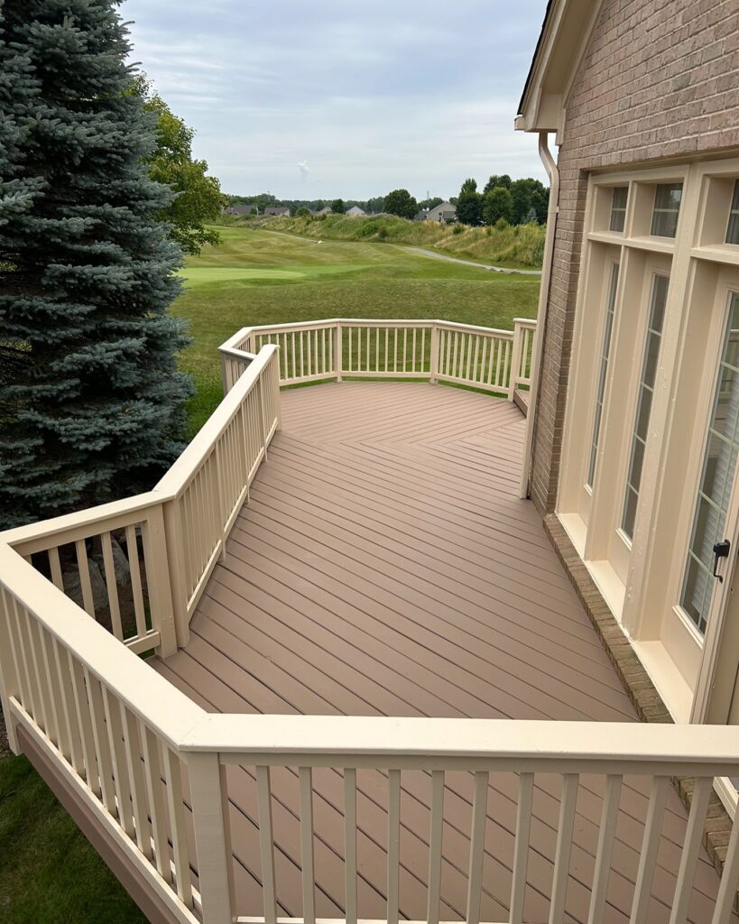 Expansive Deck with Golf Course Views

