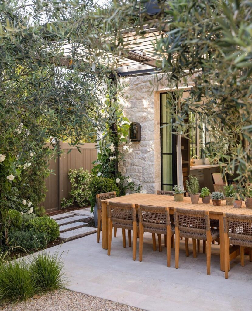 Mediterranean Al Fresco Dining Space
