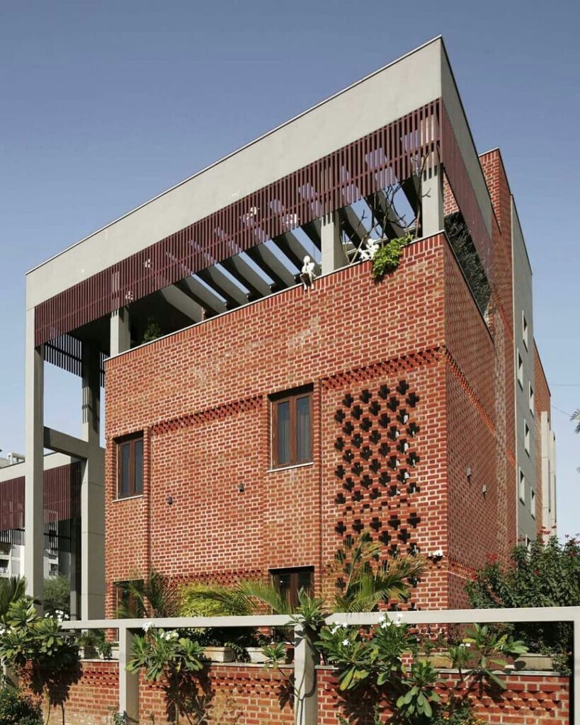 Modern Brick Architecture Texture and Light
