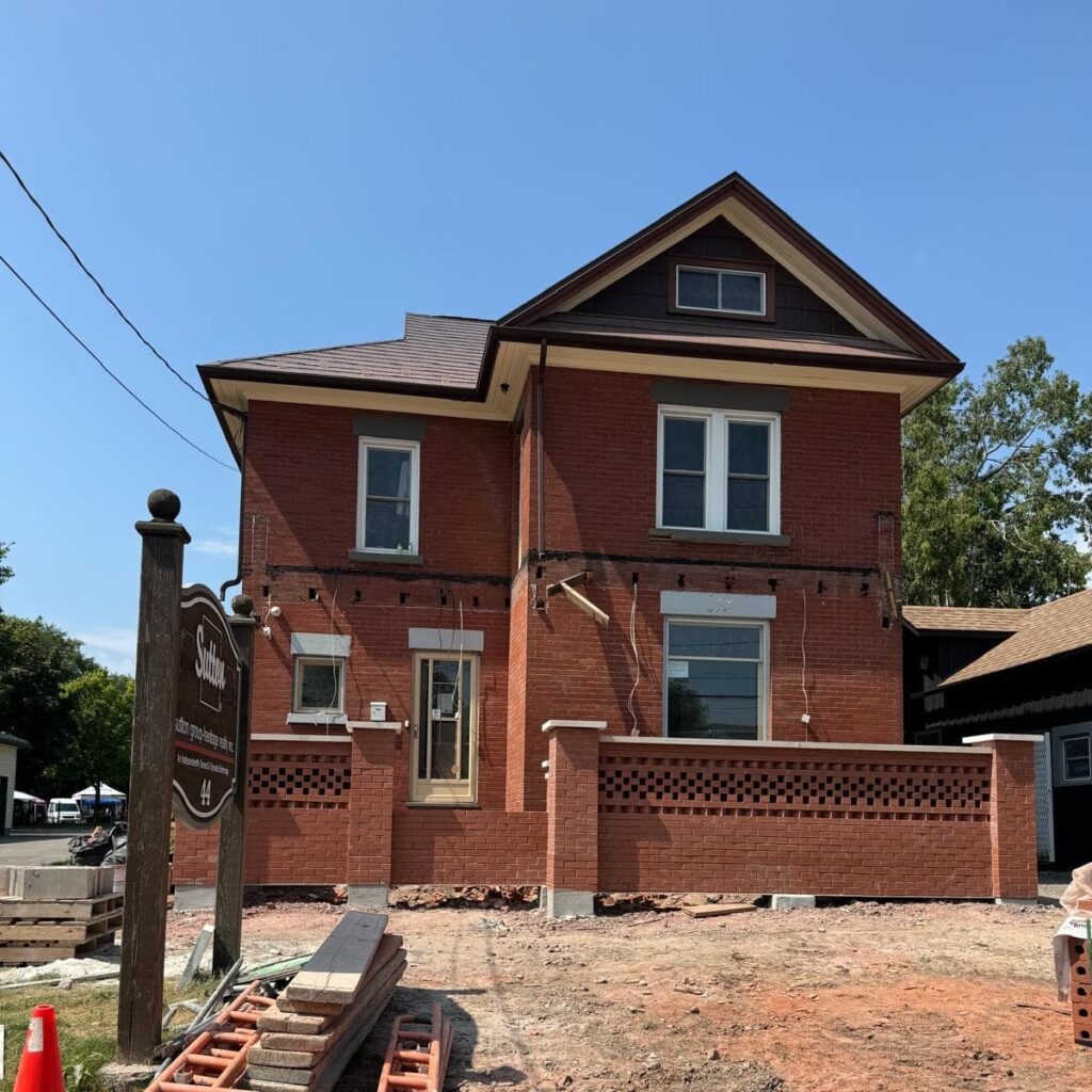 Red Brick House Under Construction
