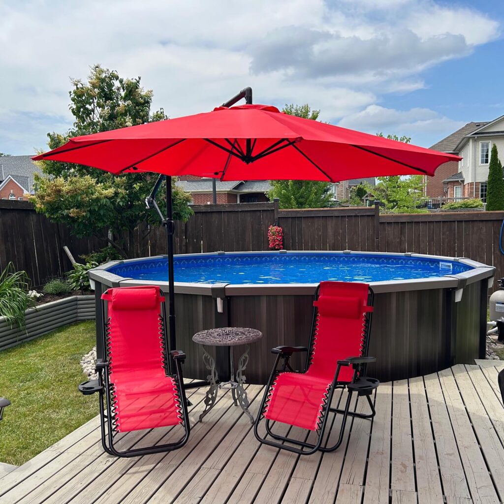 Sunny Poolside Relaxation Zone
